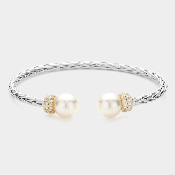 Jewelry - Pearl Tip Cuff Bracelet